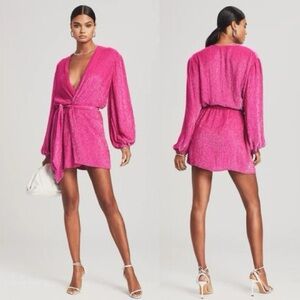 Retrofete Gabrielle Sequin Robe Mini Dress